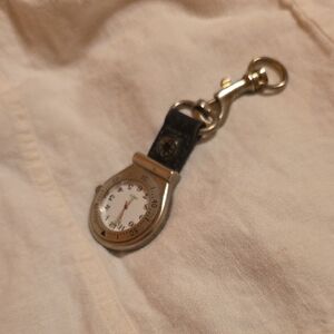 Croton Silver and Black Clip-On Watch